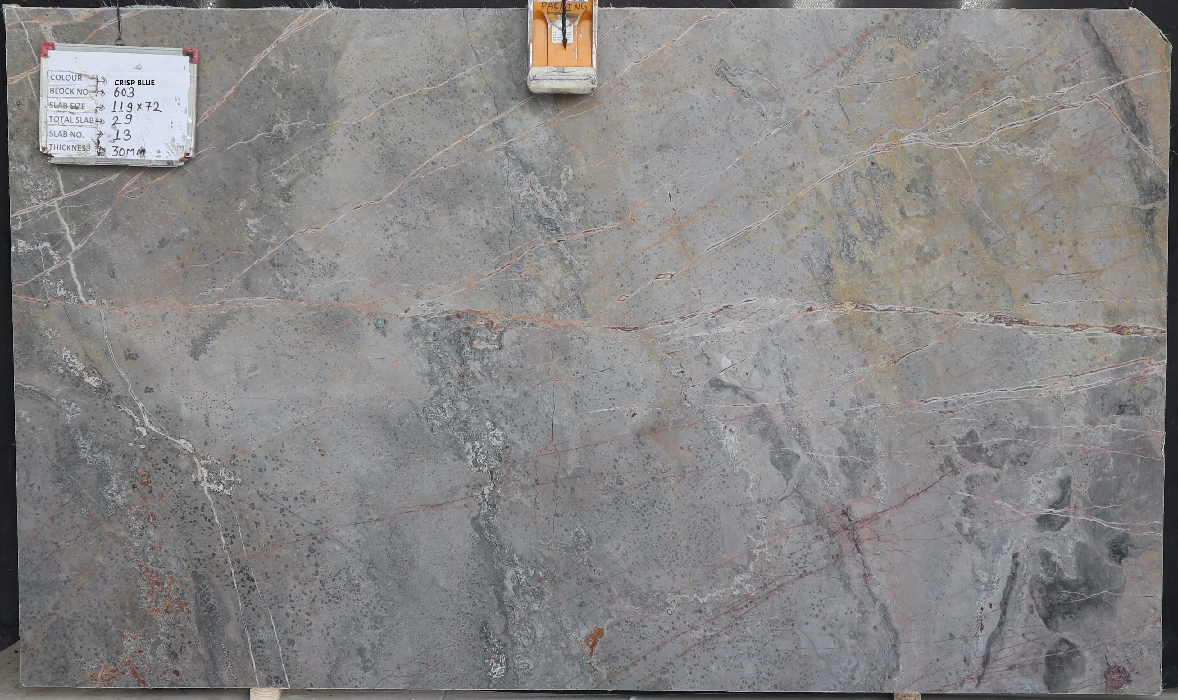 Crisp Blue Quartzite Polished 3CM